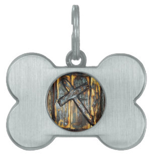 Cross of The Apocalypse Pet Name Tag