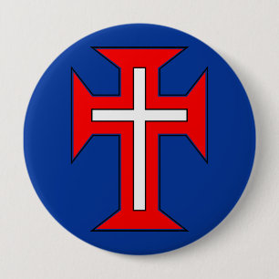 Cross of The Military Order of Christ 10 Cm Round Badge