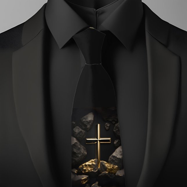 Cross On A Rock  Tie (Creator Uploaded)