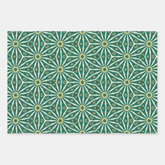 Cross pattern wrapping paper sheet