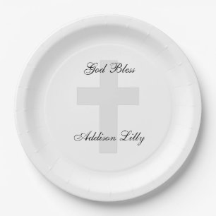 Cross Personalised Paper Plates