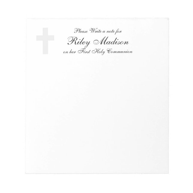 Cross Personalized Notepad (Front)