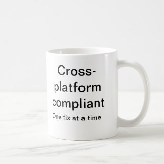 Cross platform compliant coffee mug