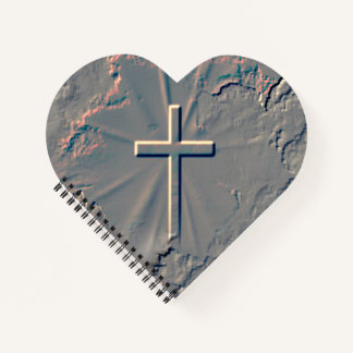 CROSS POPPING OUT FROM ROCK NOTEBOOK