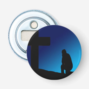 Cross Prayer Banner Bottle Opener