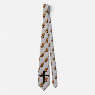 CROSS PRAYING HANDS TIE