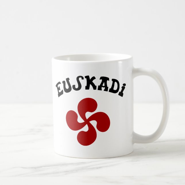 Cross Red Euskadi Basque Coffee Mug (Right)