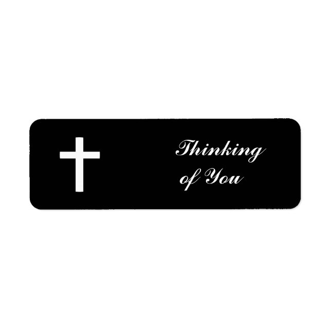 CROSS- RETURN ADDRESS LABEL (Front)