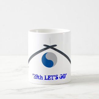 cross sabre trans, 29thID, "29th LET'S GO" Coffee Mug