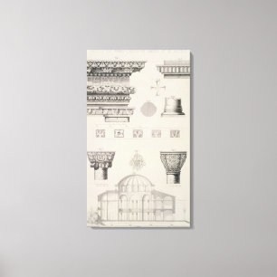 Cross section and architectural details of Kutciuk Canvas Print