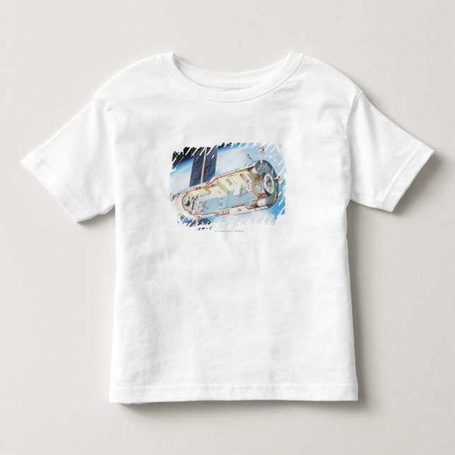 Cross section of solar powered space station toddler T-Shirt (Front)
