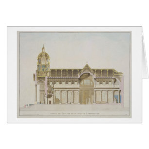 Cross Section of the Church of St. Jacques, Brusse