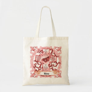 Cross Serenity prayer Tote Bag
