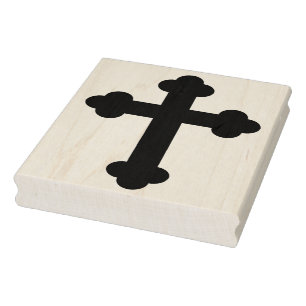Cross silhouette pattern art stamp