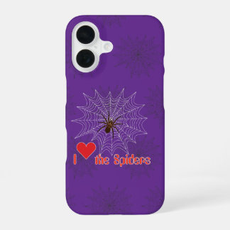 Cross spider in web iPhone cases