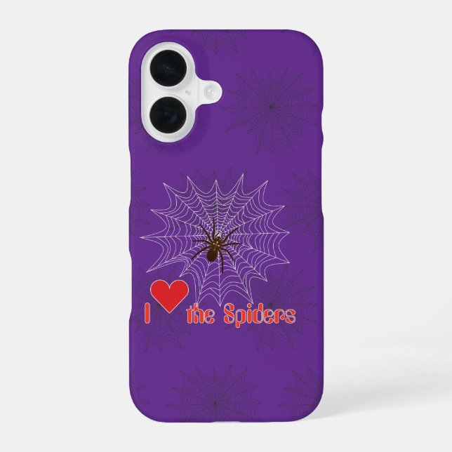 Cross spider in web iPhone cases (Back)