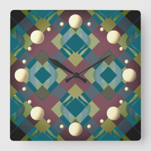 cross square wall clock