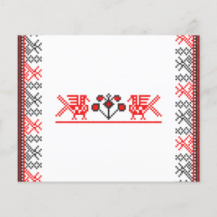Cross-stitch birds flyer