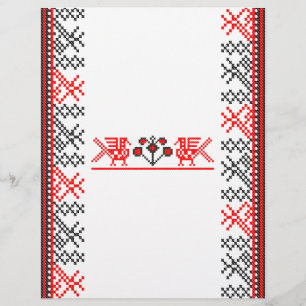 Cross-stitch birds flyer