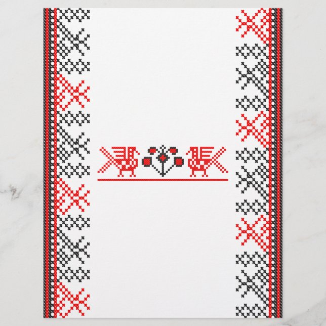 Cross-stitch birds flyer (Front)