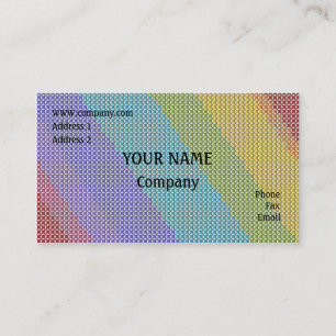 Cross stitch business card