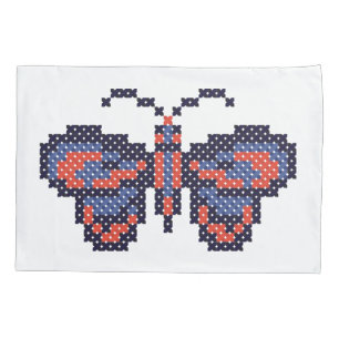 CROSS-STITCH butterfly Pillowcase