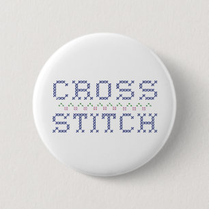 Cross Stitch Button