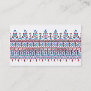 Cross-stitch design business card