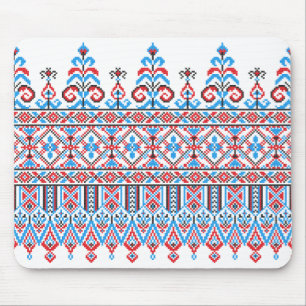Cross-stitch design mouse mat