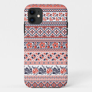 Cross-stitch design Patterns iPhone 11 Case