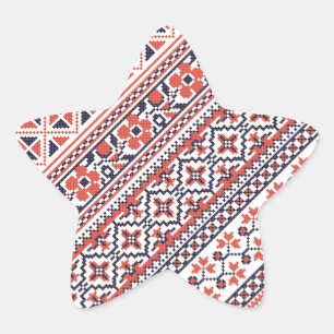 Cross-stitch design Patterns Star Sticker