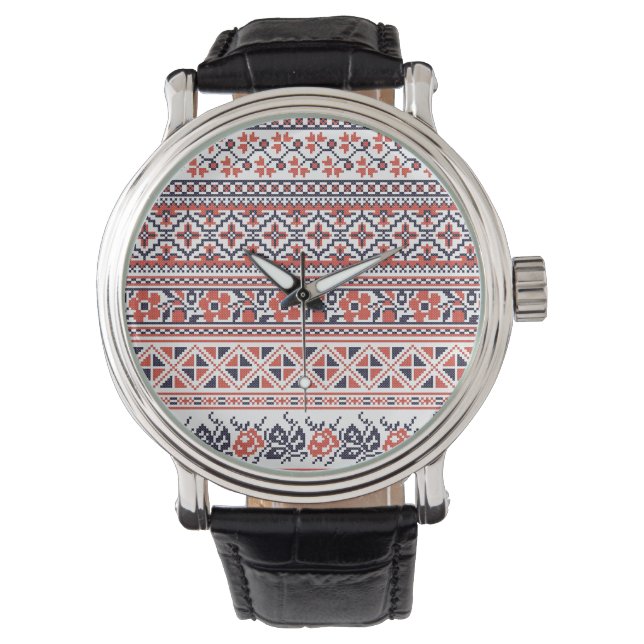 Cross-stitch design Patterns Watch (Front)