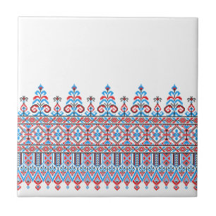 Cross-stitch design tile