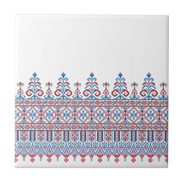 Cross-stitch design tile (Front)