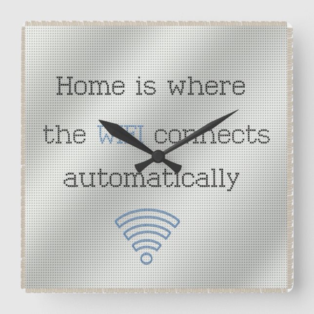Cross Stitch Home WIFI Clock (Front)