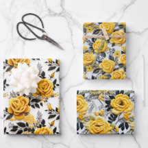 Cross Stitch Texture Black and Yellow Roses