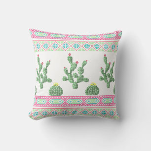 Cross stitch tribal embroidery cross-stitch mexica cushion