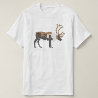 Cross stitched reindeer - ristipistoporo T-Shirt