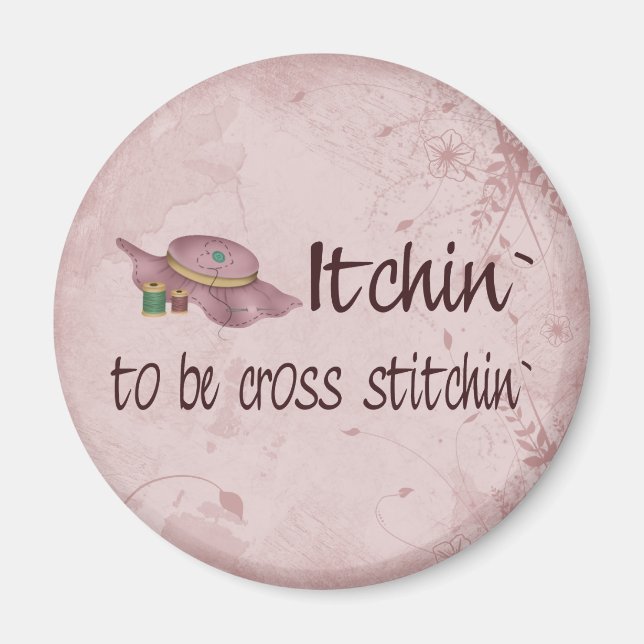 Cross Stitching Magnet (Front)