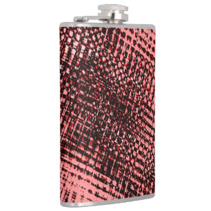Cross streaks and peach or salmon stains hip flask