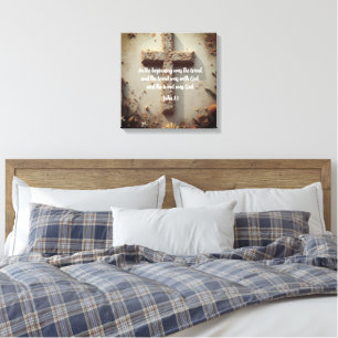 Cross Stretched Canvas Print