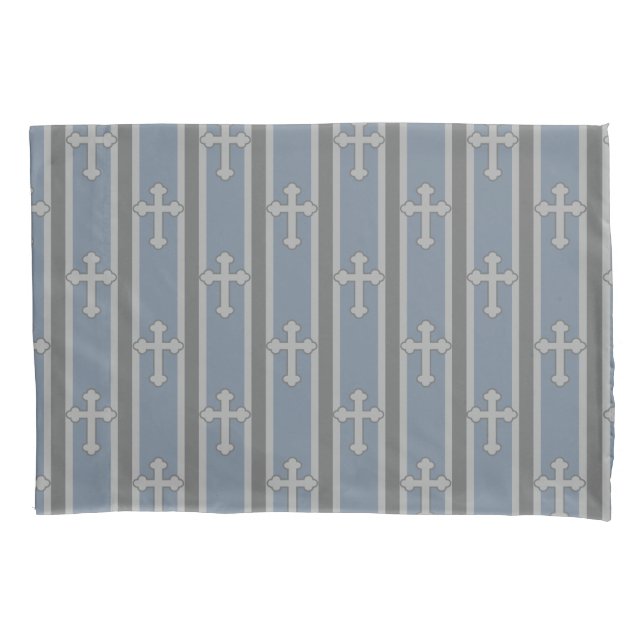 Cross Striped Pillowcase (Front)