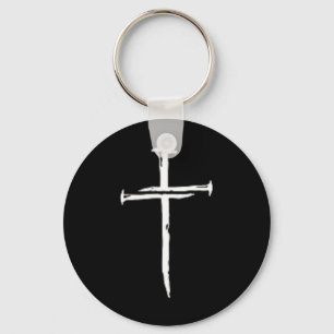 Cross Three Nails Christian Vintage 1 Cross 3 Nail Key Ring
