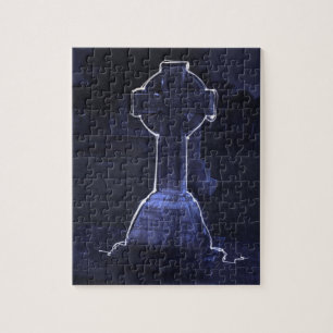 Cross Tombstone Jigsaw Puzzle