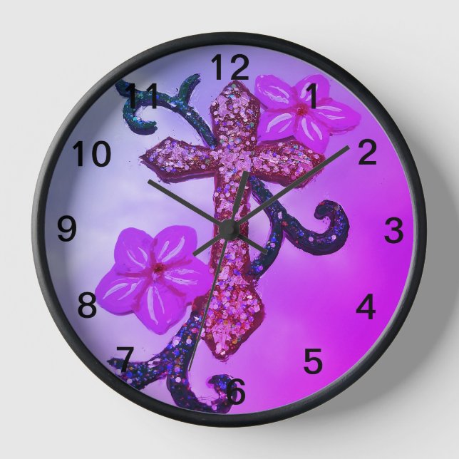Cross Wall Clock (Front)