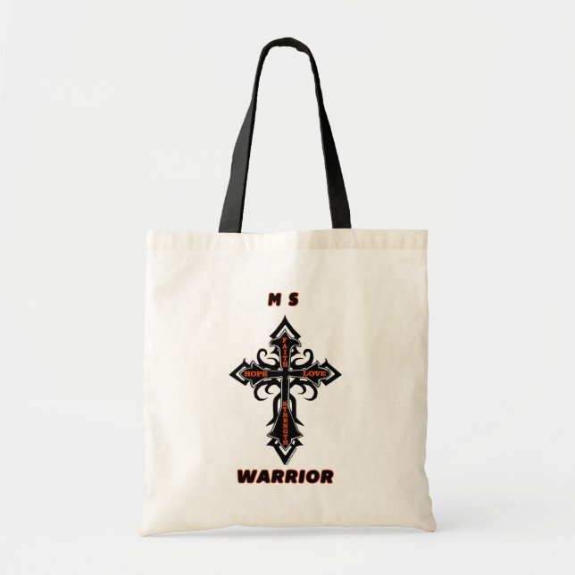 Cross/Warrior...MS Tote Bag (Front)
