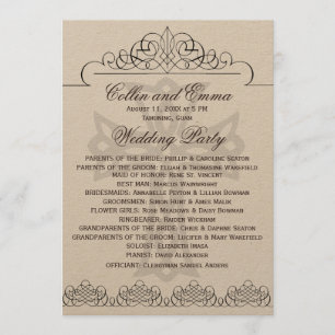 Cross Wedding Programs Programme