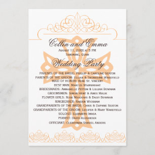 Cross Wedding Programs Programme
