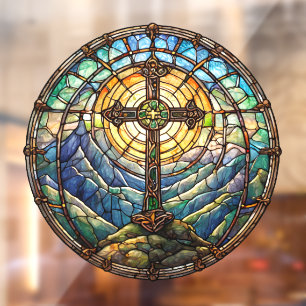 Cross Window Cling