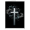 Cross with floral graphics